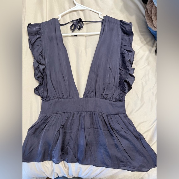 Olivaceous Tops - Elegant Ruffle Top